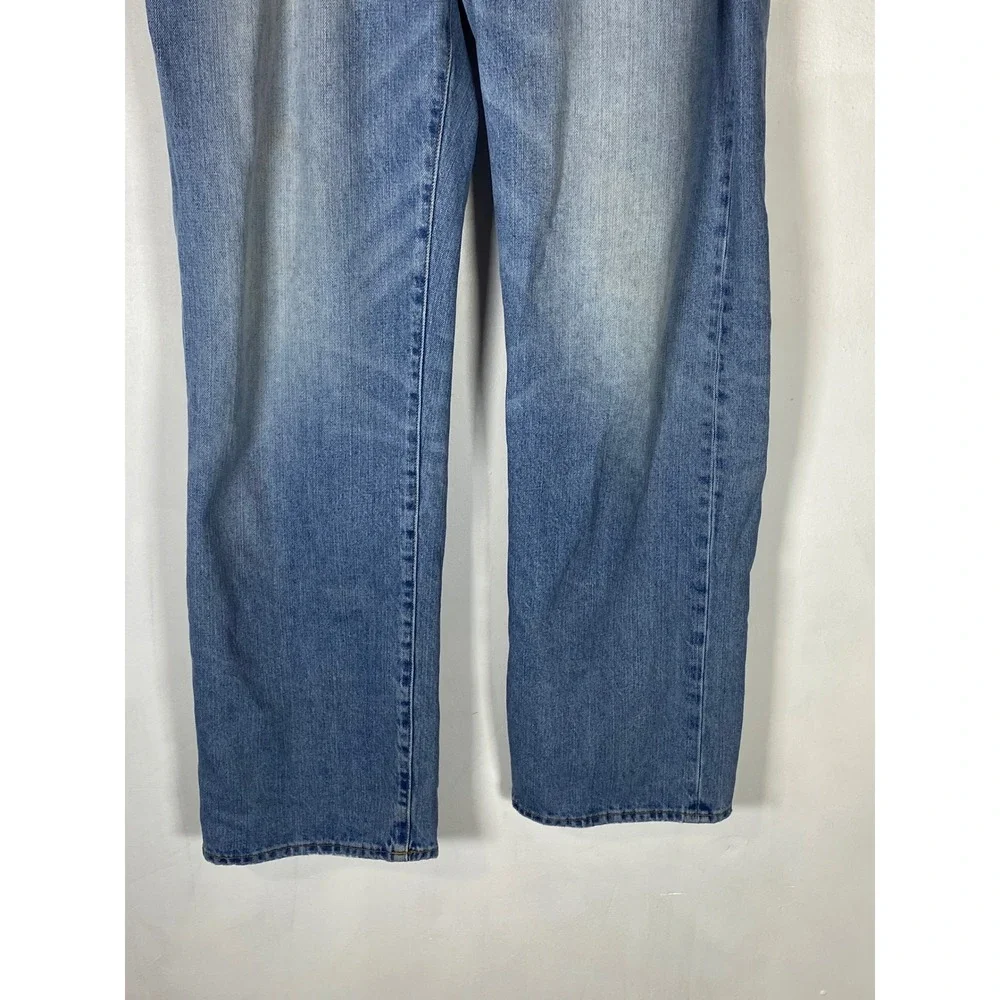 American Eagle 34x32 Straight Leg Jeans Light Wash 100% Cotton Denim Workwear